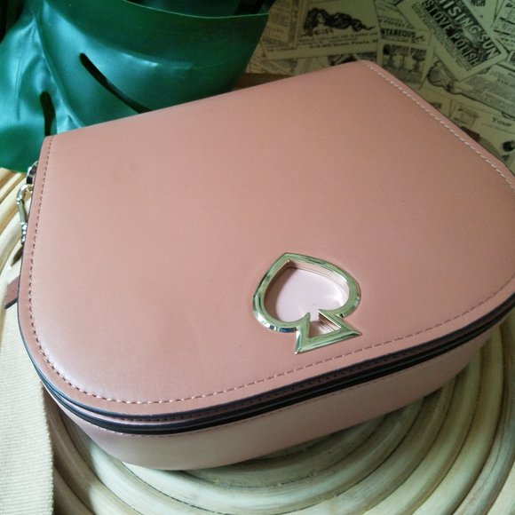 kate spade Bags Kate Spade Suzy Tawny Tan Large Saddle Leather Bag